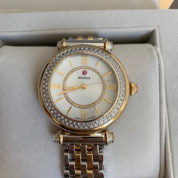 NWT MICHELE Caber Diamond Watch MWW16E000001 - Picture 2 of 16